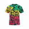 Black Lime Yellow Red Ombre